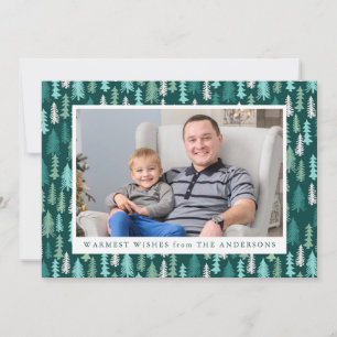 Festive Forest   Holiday Photo Card