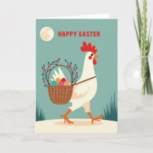 Festive Fowl Egg Basket Card