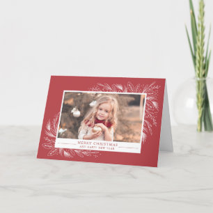 Festive Frame, Christmas Photo Greeting Card