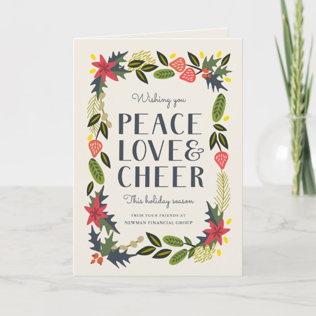 Festive Frame Holiday | Modern Corporate Holiday Card (Front)