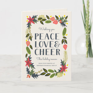 Festive Frame Holiday   Modern Corporate Holiday Card