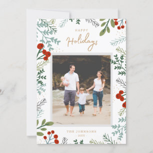 Festive Frame Holiday Photo Card