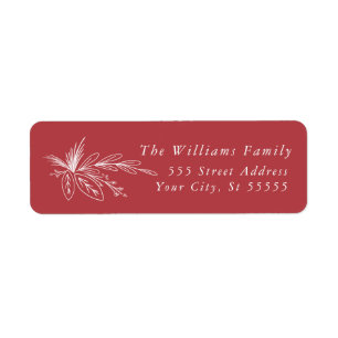 Festive Frame, Return address labels