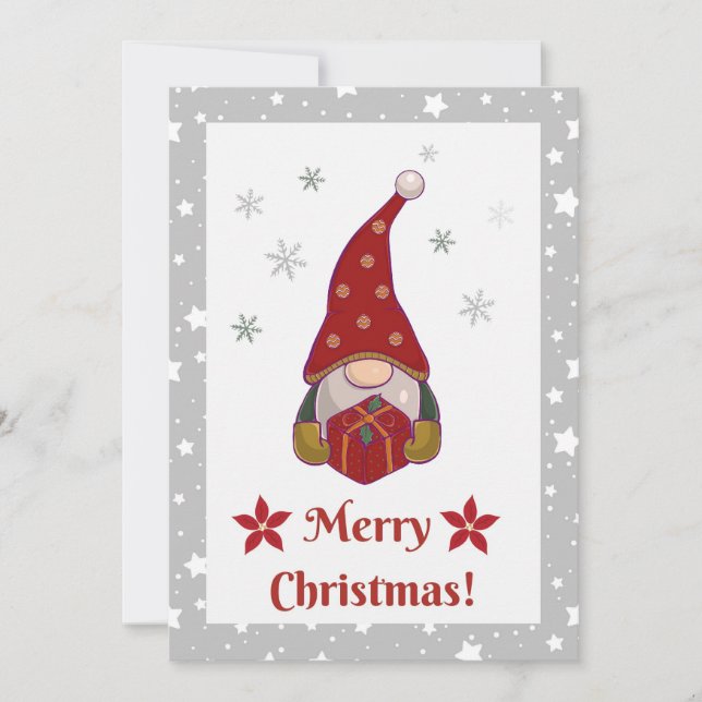 Festive Friends - Gnomes Christmas Card (Front)