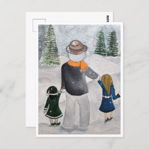 Festive Friends Painting by Alfred Fox Collectable Postcard