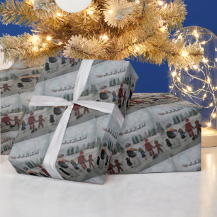 Festive Friends Painting by Alfred Fox Wrapping Paper