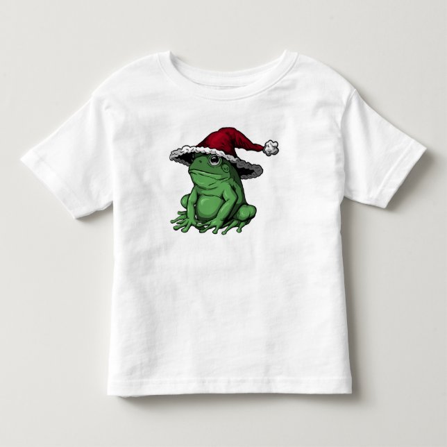 Festive Frog Toddler T-Shirt (Front)