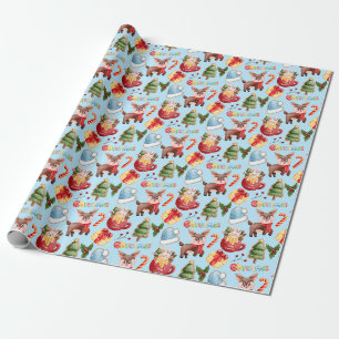 Festive Frolics: A Holiday Reindeer Extravaganza Wrapping Paper