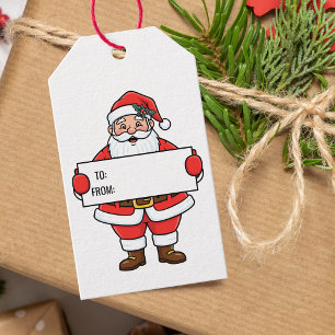 Festive From Santa Gift Tags