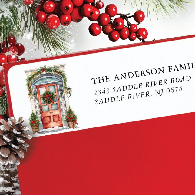 Festive Front Door Return Address (Creator Uploaded)