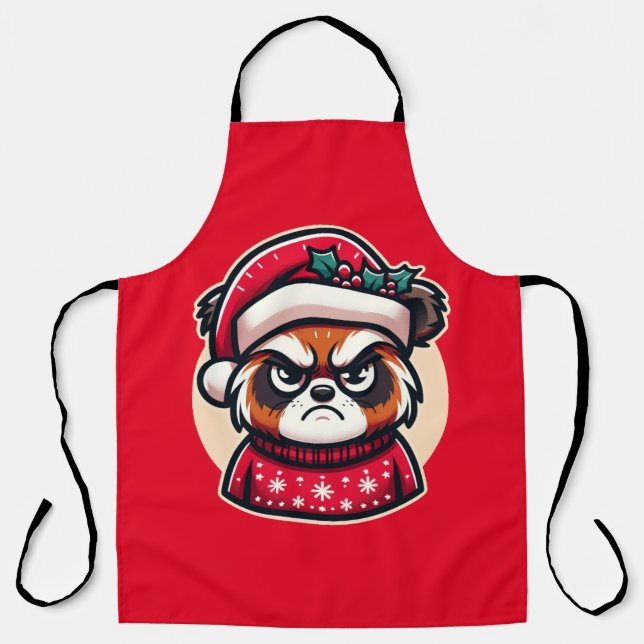 Festive Frown - Christmas Critter Charm Apron (Front)
