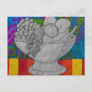 Festive Fruit Bowl Postcard