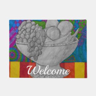 Festive Fruit Bowl Welcome Doormat