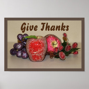 Festive Fruits 8"x12' Poster