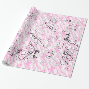 Festive Fuchsia Pink Clouds Decor Wrapping Paper