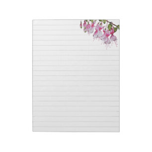 'Festive Fuchsias' on a Large Notepad