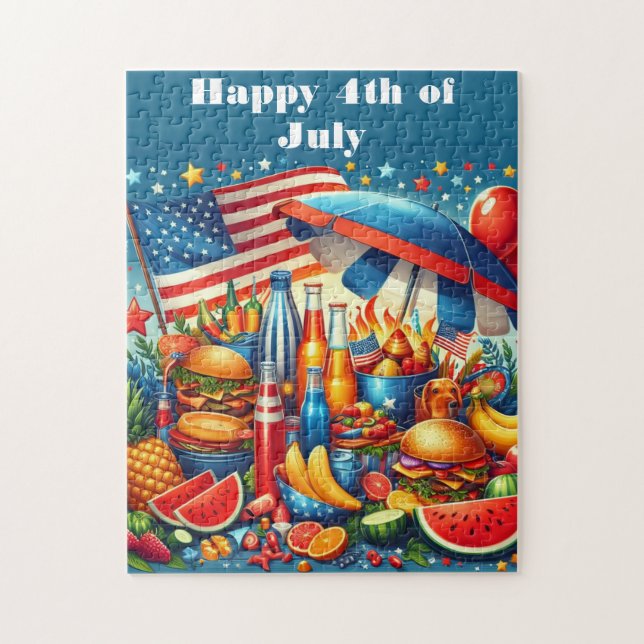Festive Fun 4th of July Party Jigsaw Puzzle (Vertical)