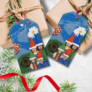 Festive Fun Add Photo Become A Gnome Family Gift Tags
