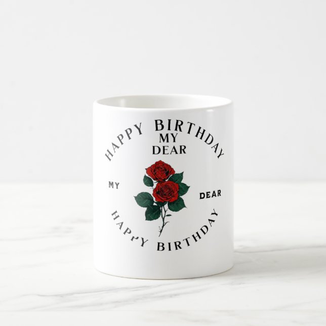 "Festive & Fun: Birthday Party Logo Coffee Mug (Center)