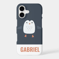 festive funny cute penguin personalised childrens