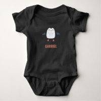 festive funny cute penguin personalised childrens