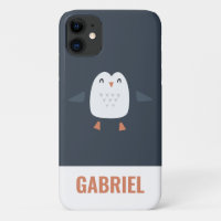 festive funny cute penguin personalised childrens