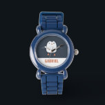festive funny cute penguin personalised childrens watch<br><div class="desc">festive funny cute penguin personalised children's design</div>