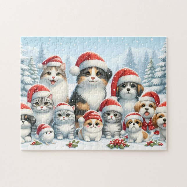 Festive Furballs Jigsaw Puzzle (Horizontal)