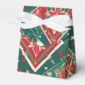 Festive Geometric Christmas Charm Favour Box