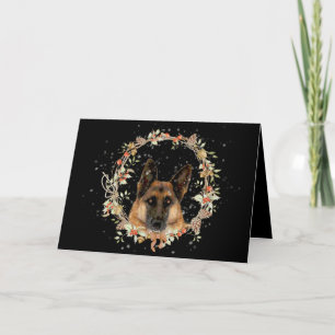 Festive German Shepherd Holiday