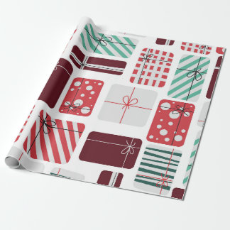Festive Gift Boxes Seamless Pattern Wrapping Paper