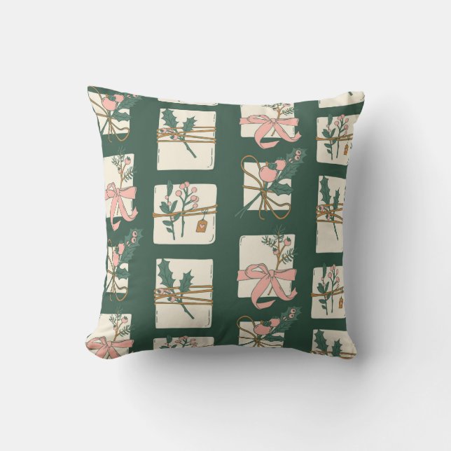 Festive Gift Wrappings Cushion (Front)