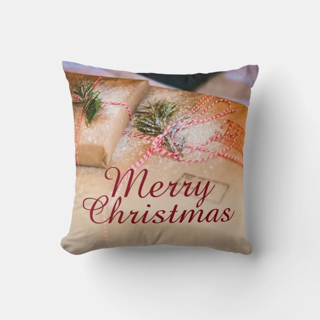 Festive gifts as Christmas motif Cushion (Front)