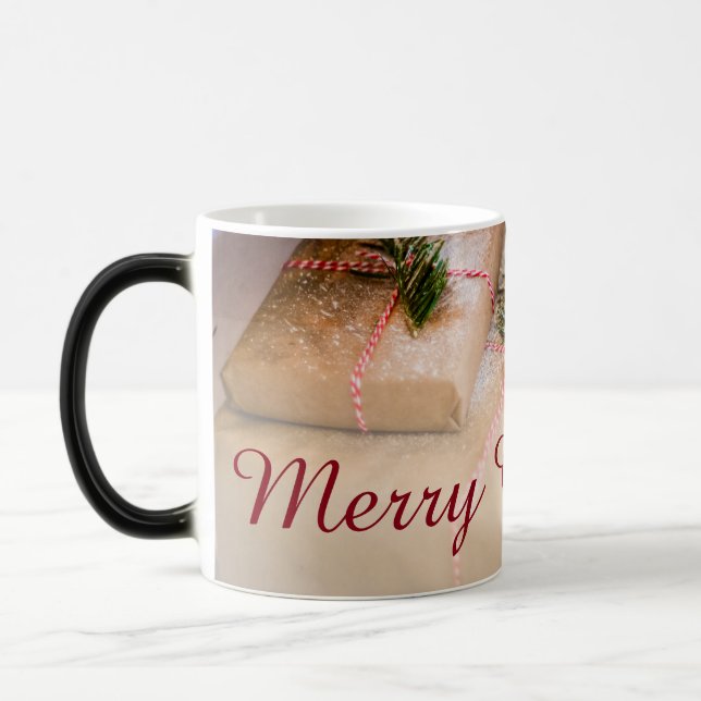 Festive gifts as Christmas motif Magic Mug (Left)