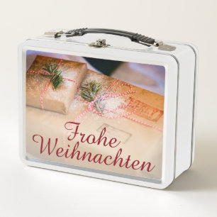 Festive gifts as Christmas motif Metal Lunch Box
