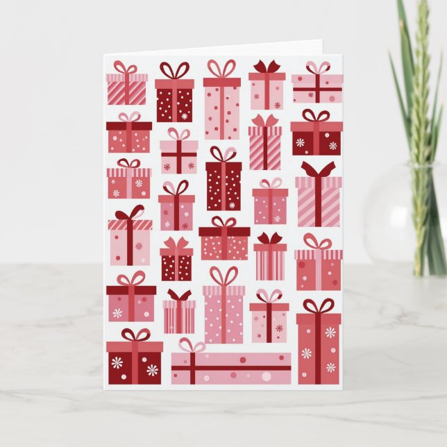 Festive Gifts Greeting Card (Front)