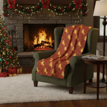 Festive Gingerbread Man & Knit Pattern Christmas 