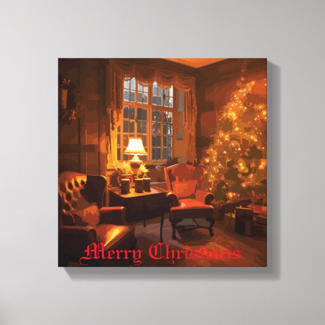 Festive Glow Canvas Print (Front)