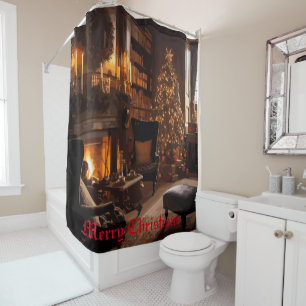 Festive Glow Shower Curtain