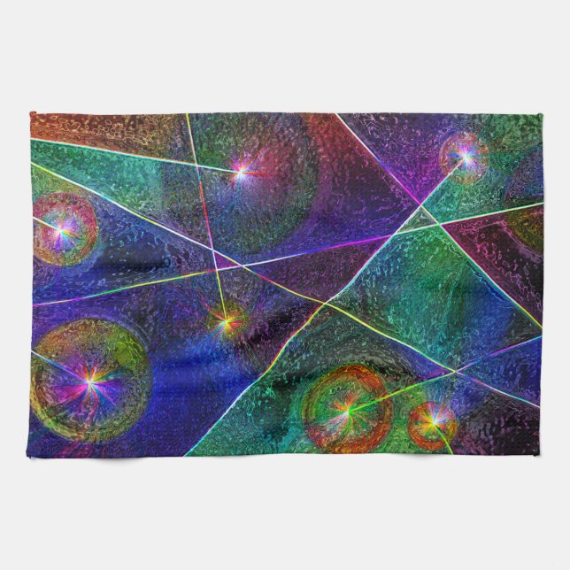 Festive Glow Tea Towel (Horizontal)