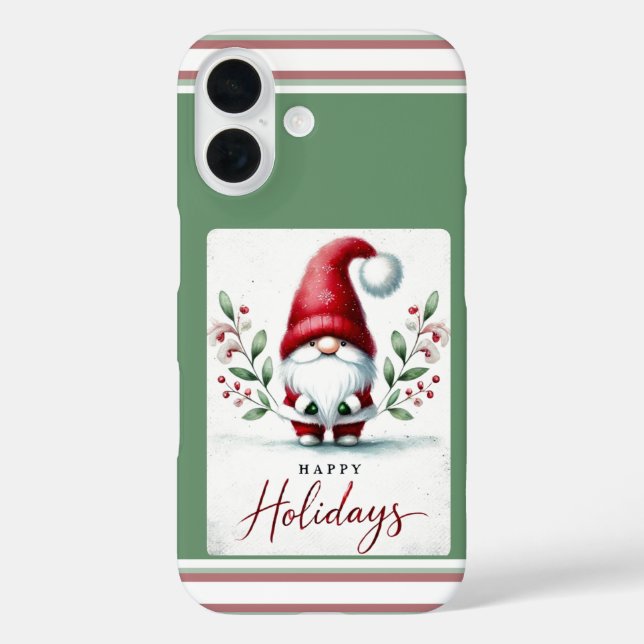 Festive Gnome Greetings Case-Mate iPhone Case (Back)