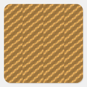 Festive, golden pattern square sticker