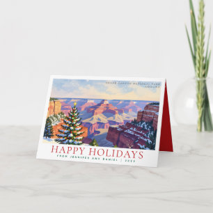 Festive Grand Canyon National Park Christmas  Holiday Card