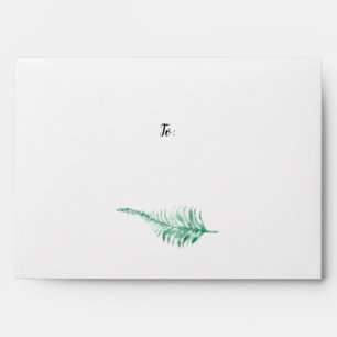 Festive Green and Red Christmas Holiday Envelope