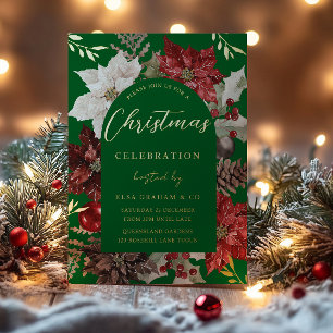 Festive Green Corporate Christmas Party Gold