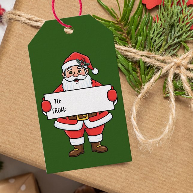 Festive Green From Santa  Gift Tags (Creator Uploaded)