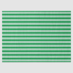Festive Green Stripes Christmas Tissue Tissue Paper