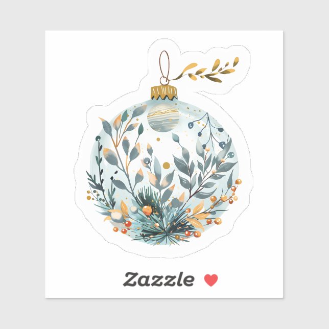 Festive Greenery Holiday Ornament (Sheet)