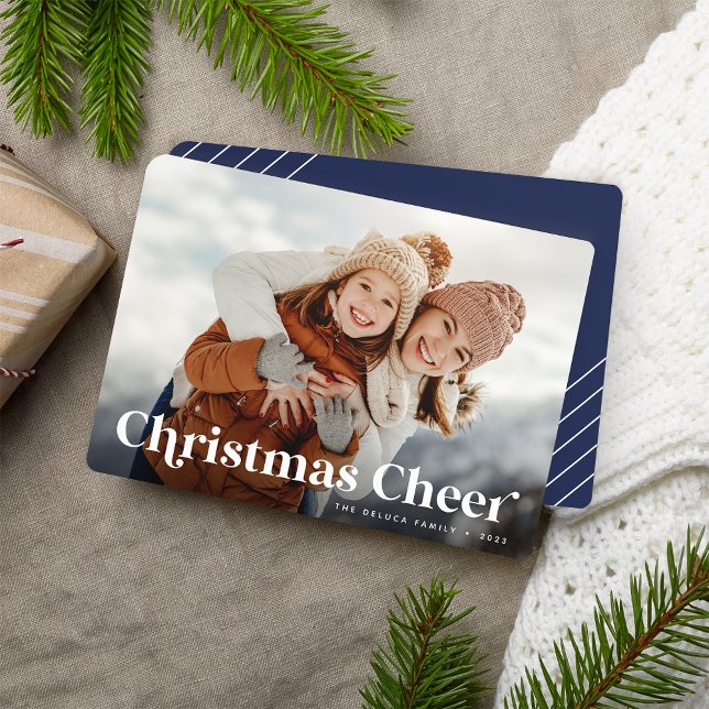 Festive Greeting | Christmas Cheer Single Photo Holiday Card (Creator Uploaded)