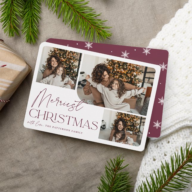 Festive Greeting | Merriest Christmas Photo Holiday Card (Creator Uploaded)
